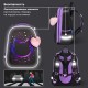 Ранец BRAUBERG SHINY, 2 отделения, с брелоком, 'Милая мордочка', 38х28х14 см, 273142