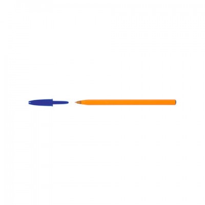 Ручка шариковая BIC 'Orange', КОМПЛЕКТ 20 штук, СИНЯЯ, корпус оранжевый, узел 0,8 мм, линия письма 0,3 мм, 880485