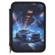 Пенал BRAUBERG, 3 отделения, полиэстер, 21х14 см, 'Night race', 274601