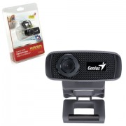 Веб-камера GENIUS Facecam 1000X V2, 1 Мп, микрофон, USB 2.0, регулируемое крепление, черный, 32200223101