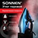 Утюг паровой SONNEN SI-2099, 2400 Вт, керамическое покрытие, антикапля, антинакипь, синий, 456996