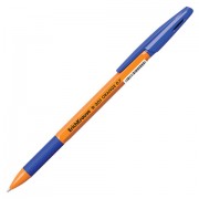 Ручка шариковая с грипом ERICH KRAUSE 'R-301 Grip', СИНЯЯ, корпус оранжевый, узел 0,7 мм, линия письма 0,35 мм, 39531