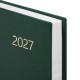 Ежедневник датированный 2027 145х215мм, А5, STAFF, обложка бумвинил, зеленый, 117815