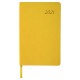 Ежедневник датированный 2021 А5 (138х213 мм) BRAUBERG 'Stylish', кожзам, желтый, 111443
