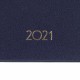 Еженедельник датированный 2021 МАЛЫЙ ФОРМАТ (95х155 мм) А6, BRAUBERG 'Select', балакрон, темно-синий,111562