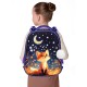 Ранец BRAUBERG ORIGINAL, 2 отделения, с брелком, 'Dreaming fox', 38х29х16 см, 274404