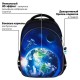 Рюкзак BRAUBERG OPTIMA, 2 отделения, с брелоком, 'Brave astronaut', 3D-панель, 36х27х18 см, 273159