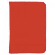 Папка для тетрадей А4 ПИФАГОР, пластик, молния вокруг, один тон, красная, 228217