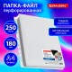 Папка-файл перфорированная 1 штука БОЛЬШОЙ ВМЕСТИМОСТИ до 250 л., A4, ПВХ, 180 мкм, BRAUBERG, 271830