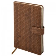 Еженедельник датированный 2026 А5 145х215 мм, BRAUBERG 'Augustus', под кожу, коричневый, 117162