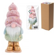 Украшение новогоднее интерьерное, 22 см, 'Пушистый гномик', полиэстер, пенопласт, ЗОЛОТАЯ СКАЗКА, 592564