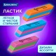 Ластик BRAUBERG 'Color', 55х15х13 мм, прямоугольный, скошенный, яркие цвета ассорти, 272671