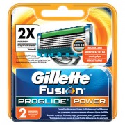 Сменные кассеты для бритья 2 шт., GILLETTE (Жиллет) 'Fusion ProGlide Power', для мужчин