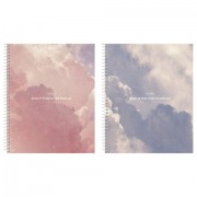 Тетрадь А5 96 л., HATBER, спираль, клетка, матовая ламинация, 'Dream' (микс в спайке), 093671, 96Т5лВ1сп