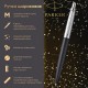 Ручка шариковая PARKER 'Jotter XL', УТОЛЩЕННЫЙ корпус, черный матовый лак, детали из нержавеющей стали, синяя, 2068358