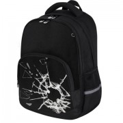 Рюкзак BRAUBERG SOFT, 2 отделения, 3 кармана, 'Broken glass', СВЕТЯЩИЙСЯ, 40х31х15 см, 274402