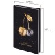 Блокнот А5 134х206 мм, 80 л., твёрдый, клетка, тиснение фольгой, STAFF, 'Cherry', 114430