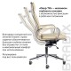 Кресло офисное BRABIX PREMIUM 'Kayman EX-532', экокожа, хром, бежевое, 532544