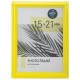 Рамка 15х21 см небьющаяся, багет 17,5 мм, пластик, BRAUBERG 'Colorful', желтая, 391245