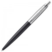 Ручка шариковая PARKER 'Jotter XL', УТОЛЩЕННЫЙ корпус, черный матовый лак, детали из нержавеющей стали, синяя, 2068358
