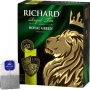 Чай RICHARD 'Royal Green' зеленый, 100 пакетиков по 2 г, 610150