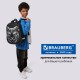 Ранец BRAUBERG SHINY, 2 отделения, с брелоком, 'Тигр', СВЕТЯЩИЙСЯ РИСУНОК, 38х28х14 см, 270698