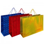 Пакет подарочный (1 шт.) 53x16x38 см, 'BIG SIZE', голография, ассорти 3 цвета, ЗОЛОТАЯ СКАЗКА, 609730