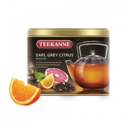 Чай TEEKANNE (Тиканне) 'Earl Grey Citrus', черный, бергамот/цитрус, листовой, 150 г, ж/б, Германия