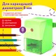 Точилка механическая ЮНЛАНДИЯ 'Пастель', для чернографитных и цветных карандашей, корпус зелёный, 272000