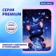 Пенал BRAUBERG с наполнением, 1 отделение, 1 откидная планка, 24 предмета, 21х14 см, 'Кот с бабочками', 273530