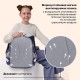 Рюкзак BRAUBERG SNAP, 2 отделения, 3 кармана, 'Синяя лапка', 39х28х16 см, 274436