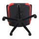 Кресло компьютерное BRABIX 'Fighter GM-008', экокожа, черное/красное, 532506