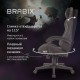 Кресло компьютерное BRABIX 'Striker GM-121', синхромеханизм, 2 подушки, экокожа/велюр, черное, 532962
