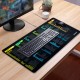 Коврик для мыши и клавиатуры с полезными комбинациями большой SONNEN 'HOT KEYS', 800х400х3 мм, 513961