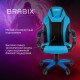 Кресло компьютерное BRABIX 'Tanto GM-171', TW/экокожа, черное/голубое, 532575, 7083503