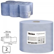Бумага протирочная с центральной вытяжкой 175 метров VEIRO (M4) COMFORT, 2-слойная, КОМПЛЕКТ 6 рулонов, WP203