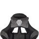 Кресло компьютерное BRABIX 'Forcer GM-127', 2 подушки, экокожа/велюр, черное/серое, 533216