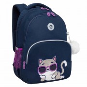 Рюкзак GRIZZLY школьный, анатомическая спинка, 2 отделения, для девочек, 'RELAX', 40х27х20 см, RG-460-3/1