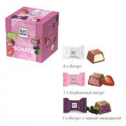 Шоколадные конфеты RITTER SPORT 'JOGHURT SCHATZ', набор 3 вкуса, 22 конфеты, 176 г