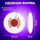 Ластик BRAUBERG 'Universal', 30х30х8 мм, белый, круглый, красный пластиковый держатель, 222472