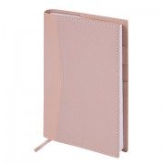 Ежедневник недатированный В6 130х185 мм BRAUBERG 'Glam', под кожу, 160 л., розовый, 116219