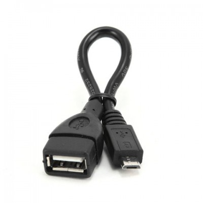 Кабель-переходник USB-microUSB, 0,15 м, AM-BM CABLEXPERT, для портативных устройств и периферии, A-OTG-AFBM-001