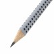 Карандаш чернографитный FABER-CASTELL, 1 шт., 'Grip 2001', HB, трехгранный, с ластиком, 117200
