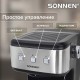 Кофеварка рожковая ручной капучинатор SONNEN CM8501, 1100 Вт, 1,5 л, 15 бар, черная/серебро, 456335
