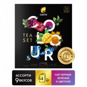 Чай CURTIS 'Colour Tea Set' ассорти 9 вкусов, НАБОР 54 сашета, ш/к 07029, 102157