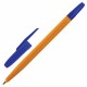 Ручка шариковая BRAUBERG 'ORANGE Line', СИНЯЯ, корпус оранжевый, узел 1 мм, линия письма 0,5 мм, 143331