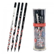 Карандаш чернографитный с принтом BRAUBERG 'FISH KOI', 1 шт., HB, с ластиком, корпус ассорти, 182027