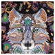 Алмазная мозаика Арт-Терапия 'Ночной волк', более 1000 элементов, 20х20 см, ORIGAMI, 03214
