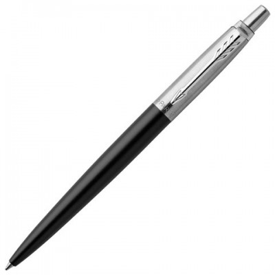 Ручка шариковая PARKER 'Jotter Plastic CT', корпус черный, детали из нержавеющей стали, блистер, синяя, 2096873