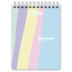 Блокнот МАЛЫЙ ФОРМАТ А6 108х145 мм, 60 л., гребень, картон, клетка, кросс-серия 'PASTEL', BRAUBERG, 117033
